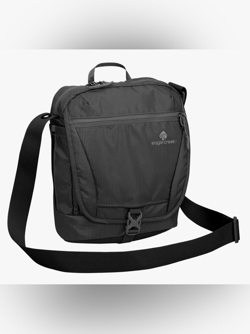 EUC! Eagle Creek Guide Pro Courier Crossbody Bag RFID Travel Black